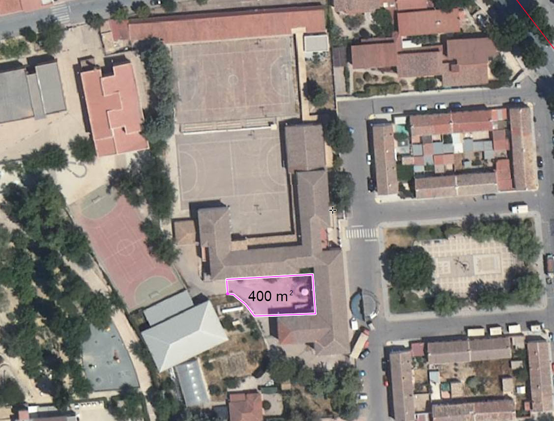 Patio IES vista aérea